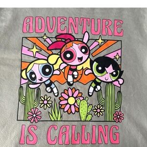 Power‎ Puff Girls Long Sleeve Sweatshirt Anime With Graphics SZ Large Adventure